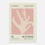 Galrie Papiers Découpés Pink Foliage H. Matisse Print (1955) Elegant for your Home, Poster Only, A3 30 x 42cm (12 x 16inch)