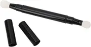 Saluaqui Double Ended Makeup Brush, Portable Retractable Dual Eyeshadow Brush, Soft for Easy Application, Automatic Sealing, suit for Travel