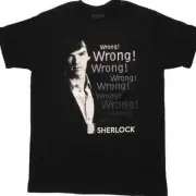 Sherlock Holmes BBC WRONG WRONG WRONG T-SHIRT