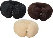 OATIPHO Hair Donut Bun Maker 6 Pack Practical Buckle Nylon Material for Volume Fullness Home Salon Use