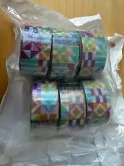Scotch Expressions 0.75"x300" Glyphs Tape Lot of 6 rolls colorful