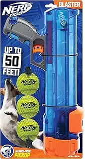 NERF 4791 Tennis Ball Blaster Ball Launcher Gift Set, Translucent
