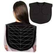 Hair Cutting Guide Collar Silicone Waterproof Cutting Cape for Hair Stylist