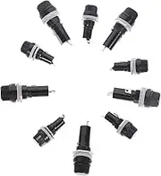 Angoily 16pcs Fuse Holders for 5x20mm & 6x30mm Panel Mount Socket Durable Fuse Holder Sockets for Electrical Projects Ideal for DIY and Repair