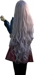 S-SSOY Long Curly Cosplay Wigs Halloween Anime Daily Party Wig for Women