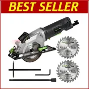3500RPM Mini Circular Saw with Bevel and Laser Guidance for Accurate Cuts