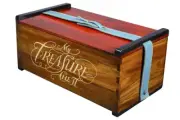 Children's Kids Pirate Treasure Toy Chest Decorative Box Wooden Storage Trunk