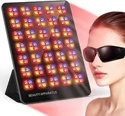 Red Light Therapy for Face and Body, Portable Wireless Near-Infrared 850nm with Timing Function, Rechargeable 7 Modes Red Light Therapy with Stand Cover for Home Skincare