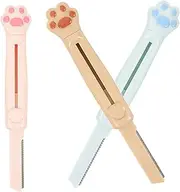 minkissy Stainless Steel Eyebrow Razor Set by Compact Portable for Travel Smooth Natural Eyebrows
