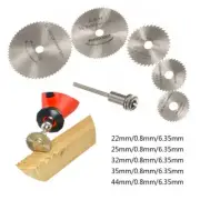 6pcs HSS Mini Saw Cutter Blades Workshop Wood Cutting Discs Power Tools Parts