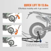 Motorcycle Lift Stand Front Rear Spool Paddock Swingarm 850 lbs Capacity
