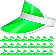 [Tarpop] Clear Sun Visor Plastic Casino Style Dealer Visor Hat Poker Visors Beach Sunhat for Women UV Protection Reflective Sunhat Cap