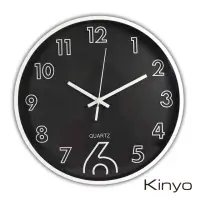 在飛比找momo購物網優惠-【KINYO】時尚立體字掛鐘(CL-180)
