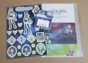 Sailor Moon cosmos A4 5 pockets clear file＆sticker＆Mini Letter set star lights
