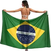 [PMAIHNAS] Women's Sarongs Cover Ups for Swimwear Beach Bikini Wraps Jamaica Flag Jamaican Scarf