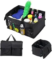 Car Boot Organiser, Car Trunk Organizer, Foldable, Multi-Compartment. Car Boot Organiser SUV, Car Storage, With Adjustable Fixing Strap, Waterproof and Non-Slip, Suitable For Suv, Car, Truck, Sedan