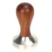 Coffee Tamper 58mm Stainless Steel Natural Wood Handle Barista Coffe Tamper Tool