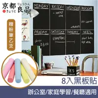 在飛比找PChome24h購物優惠-【京都良品】辦公室會議/家庭學習/餐廳黑板貼 21x30cm