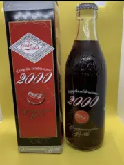 Coca Cola Bottle Straight Wall Commemorative 2000 "Enjoy the Celebration"