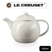 在飛比找PChome24h購物優惠-LE CREUSET-瓷器花蕾系列茶壺650ml (肉豆蔻)