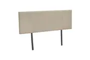 Linen Fabric Double Bed Headboard Bedhead - Beige