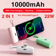 Danoz Direct - 10000mAh Mini Portable Power Bank External Battery Plug Play Power Bank Type C Fast Effective Charger For iPhone Samsung