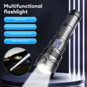 Waterproof LED Flashlight Tactical Light High Bright Torch USB Rechargeable Lamp