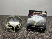 Vintage 1980s Magic Diamond Plexiglass Paperweight W/ Box