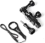 HSU Ball Joint Mount for GoPro, 360° Extension Arm and Aluminum Alloy Wrench for Hero 12/11/10/9/8/7/6/5/4/3 Action Cameras