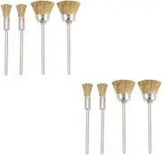Healeved 2sets Nail Drill Bit Cleaner Wire Brush Set Perfect for Salon Home Use 4pcs*2