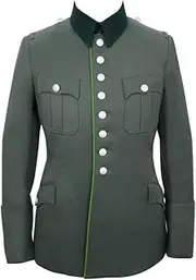 [militaryharbor] WW2 WWII German Heer M27 Officer Mountainer Gabardine Piped Service Tunic Jacket I