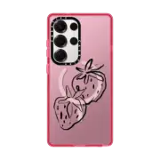 Galaxy S25 Ultra Impact Magnetic Case Fraises by Shayla Bond
