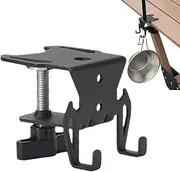 Générique Camping Table Air Canister Hanger, Outdoor Tank Hook, Versatile Iron Organizer, Secure Hanging Accessory, Ideal for Hiking and Backpacking, Gear for Campsite or Picnic Setup, 2pcs