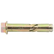 100 x Ramset DynaBolt Plus COUNTERSUNK MASONRY ANCHOR, GOLD – 12mm x 70mm