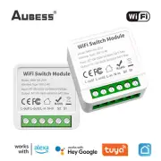 Tuya Smart WiFi Switch 10/16A 1/2/3 CH Mini Automation Breaker Module Smart Life