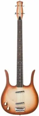 Danelectro Left-Handed Longhorn 4-String Bass Guitar Copper Burst