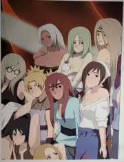 Naruto Harem Temari/Sakura/Ino/ Hinata Fan Created Art 18"X14" Canvas Poster #3