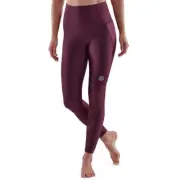 Skins Compression L Series 3 BUR Womens Long Skyscraper Tights Gym/Base Layer