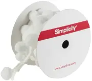 Simplicity Pom Pom Fringe 3/4"X4'-White 187 2087-030A