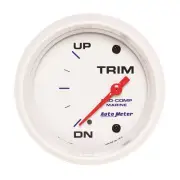 Auto Meter 200767 Pro-Comp White Phantom Marine Trim Level Gauge Diameter: 2-5/8