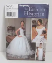 Simplicity #5726 Fashion Historian Corset Chemise Petticoat Sz 14 - 20 - UNCUT