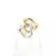 [二手] 【日本直送】 TIFFANY & Co. 蒂芙尼 & 公司。 雙倍的 心 戒指 戒指 SV925 K18YG 銀 黃色的 金子