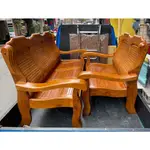 [二手]8成新全實木沙發/實木組椅/木椅