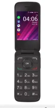TracFone My Flip 2 4G LTE Prepaid Flip Phone (Locked) - Black - 4GB - Sim Card