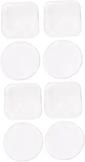 AUTSUPPL False Lashes Holder Pallet 8pcs Silicone Eyelash Extension Glue Pad Set Easy to Clean Reusable