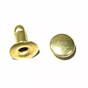 Rapid Rivets Medium 7mm Cap 9mm Post Nickel Speedy Gilt