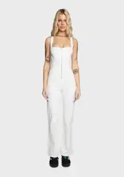 Flirt Away Zipper Jumpsuit