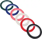 GRADENEVE 6rolls High-Temperature Insulation Tape for Crafting and Marking and Wear-Resistant Adhesive for Whiteboards Positioning and Labeling