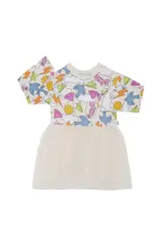 [Bonds] Bonds Girls Dance Long Sleeve Tutu Dress in Paper Sky Size: 3 3 Paper Sky