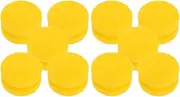 Generic 10pcs Car Polishing Sponge Cleaning Sponges Paint Sponge Applicator Stain Sponges for Wood Sponge Paint Brush Pottery Sponges for Clay Sea Sponge for Painting Griots Garage Yellow